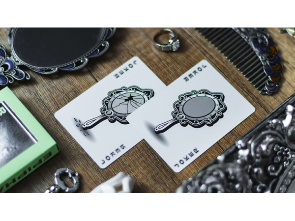 Reflections Epiphany (Green) Playing Cards by Emily Sleights