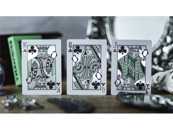 Reflections Epiphany (Green) Playing Cards by Emily Sleights