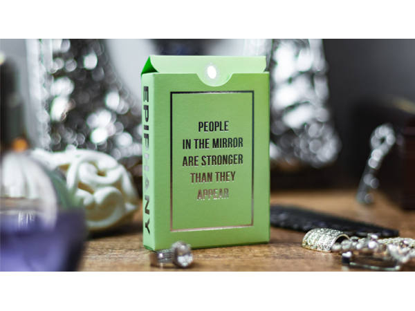 Reflections Epiphany (Green) Playing Cards by Emily Sleights