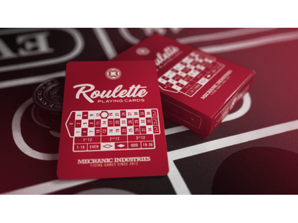 Roulette (Red) Playing Cards by Mechanic Industries