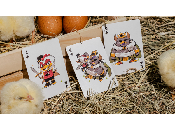 BICYCLE CHKNS & CROWNS PLAYING CARDS
