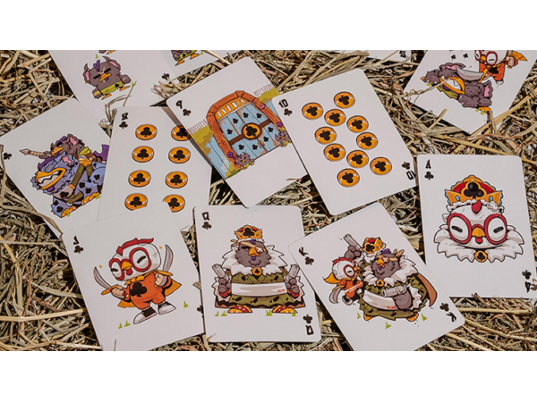 BICYCLE CHKNS & CROWNS PLAYING CARDS