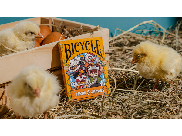 BICYCLE CHKNS & CROWNS PLAYING CARDS