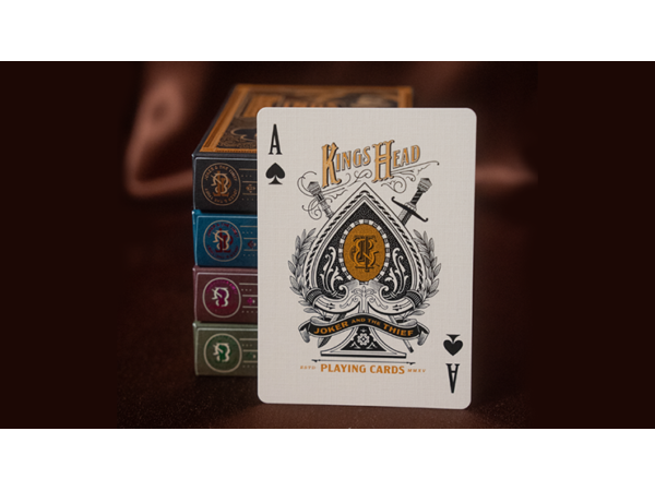 King's Head (Blue & Red) Playing Cards  by Joker and the Thief