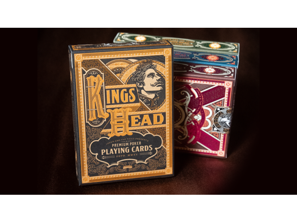 King's Head (Black and Gold Foil) Playing Cards  by Joker and the Thief