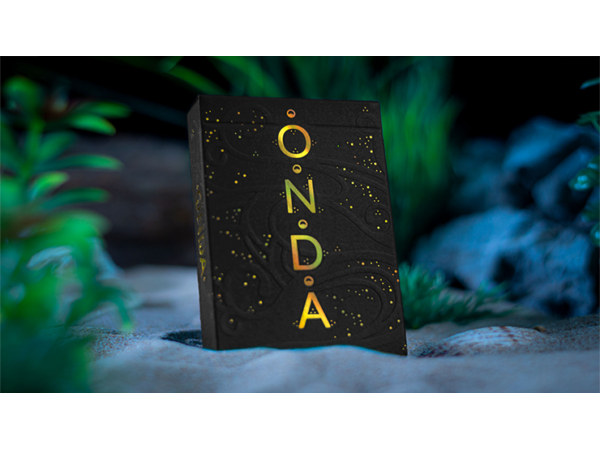ONDA V2 (Black and Gold) by Jocu Playing Cards