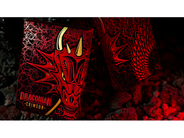 Draconian Crimson Playing Cards by Midnight Cards