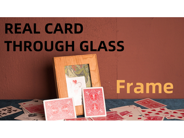 Real Card Through Glass (Frame) by Yang Lei