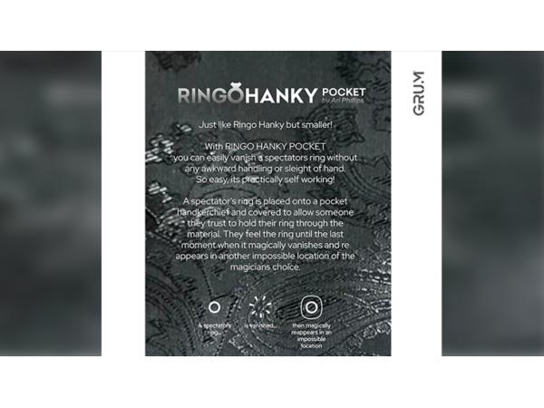 Ringo Hanky Pocket (Black for BABU) by GRUM®