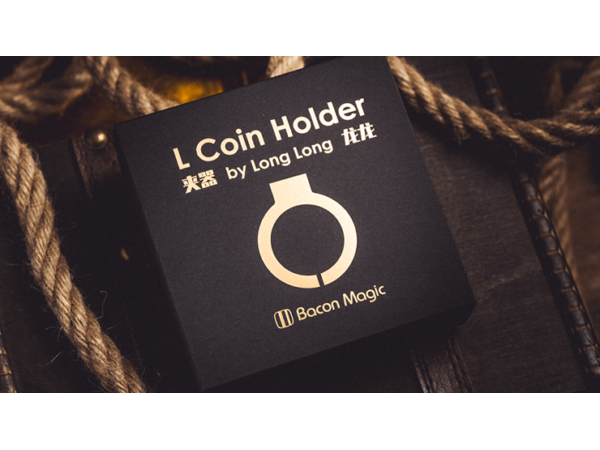 L Holder (Single Jumbo Coin 2.7"-3.2") by Long Long & Bacon Magic