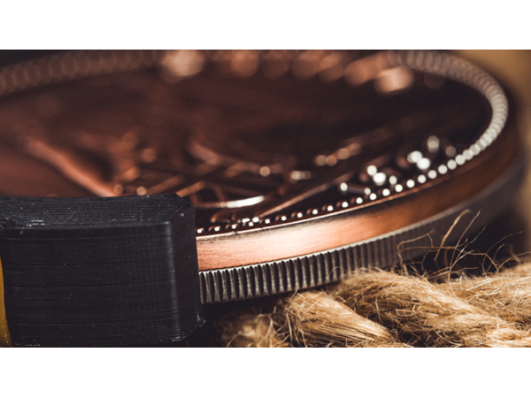 L Holder (Double Jumbo Coins 2.7"-3.2") by Long Long & Bacon Magic