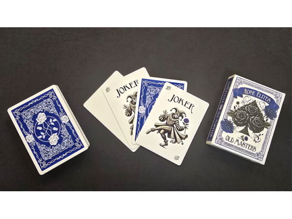 Rose Elites - Old Masters (Blue) Playing Cards