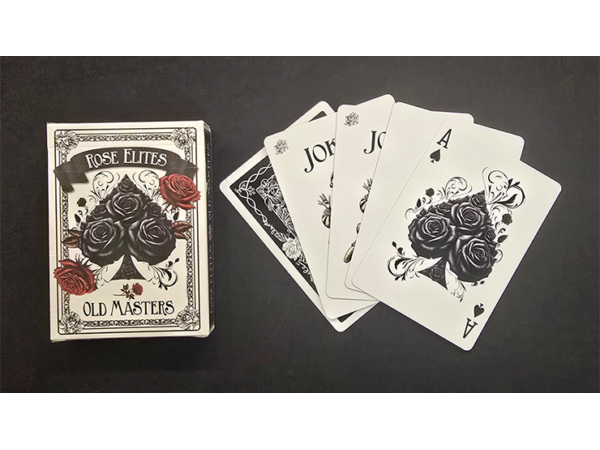 Rose Elites - Old Masters (Black) Playing Cards