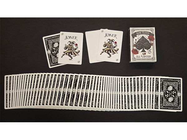 Rose Elites - Old Masters (Black) Playing Cards