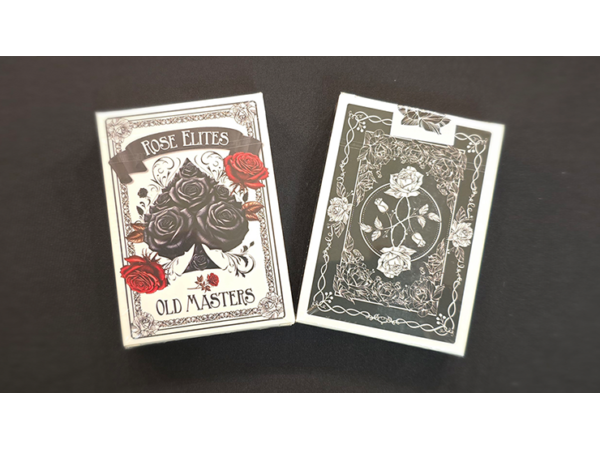 Rose Elites - Old Masters (Black) Playing Cards