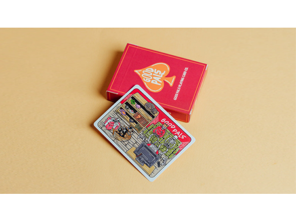 Good Pals Red Logo Playing Cards