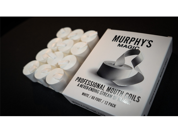 Professional Mouth Coils 60ft white (12pk) by Murphy's Magic