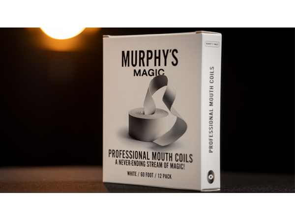 Professional Mouth Coils 60ft white (12pk) by Murphy's Magic