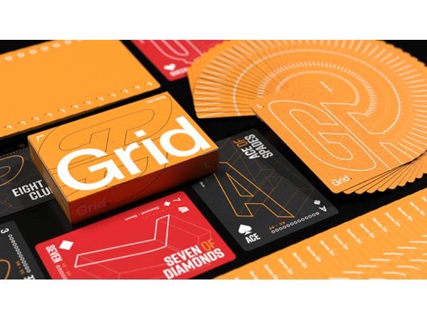 Grid Series Six- Typographic Playing Cards