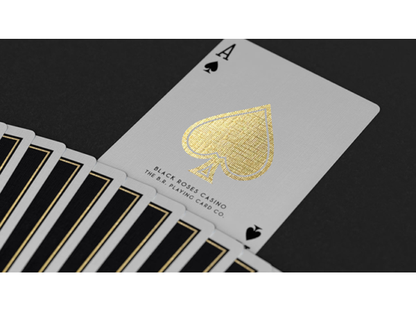 Gold Foil Black Roses Casino