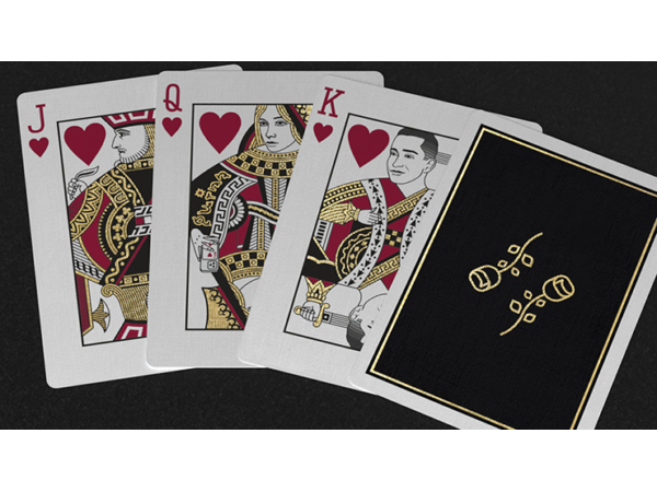 Gold Foil Black Roses Casino
