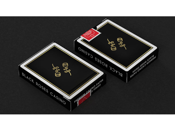Gold Foil Black Roses Casino