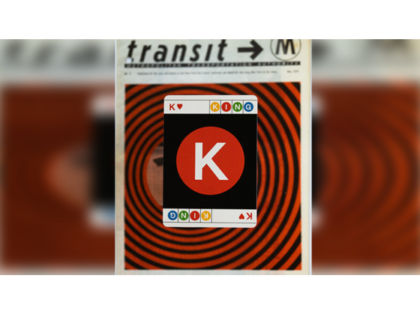 BLACK EDITION FULTON STREET MTA PLAYING CARDS (1972 VIGNELLI MAP EDITION)