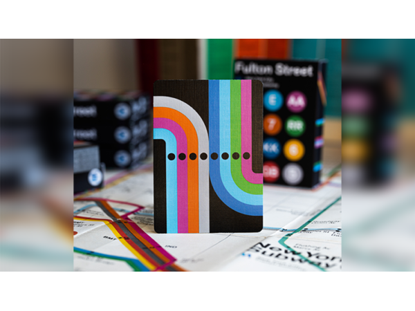 BLACK EDITION FULTON STREET MTA PLAYING CARDS (1972 VIGNELLI MAP EDITION)
