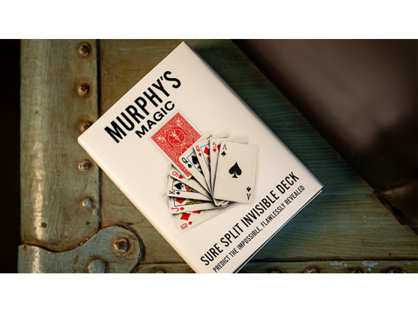 SURE SPLIT Invisible Deck Bicycle (Red) by Murphy's Magic