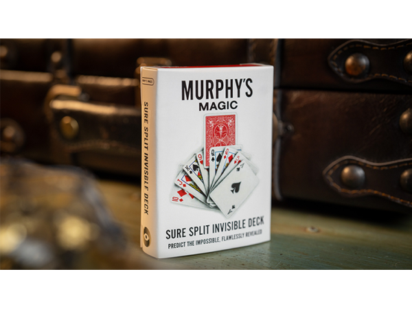 SURE SPLIT Invisible Deck Bicycle (Red) by Murphy's Magic