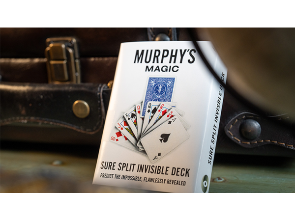 SURE SPLIT Invisible Deck Bicycle (Blue) by Murphy's Magic