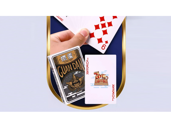 GUAN DAM -Warriors of the Three Kingdoms (Black) Playing Cards by YOKAGAME