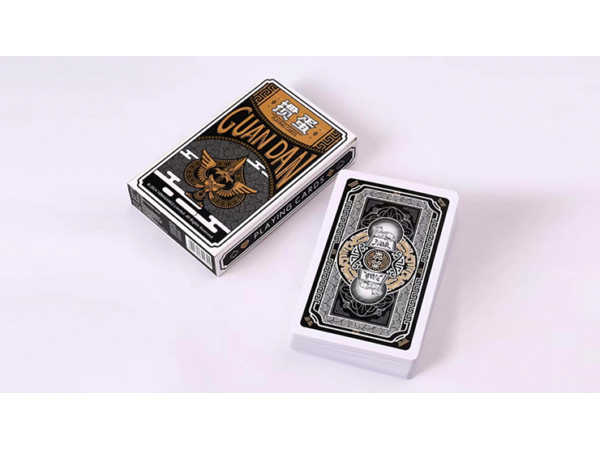 GUAN DAM -Warriors of the Three Kingdoms (Black) Playing Cards by YOKAGAME