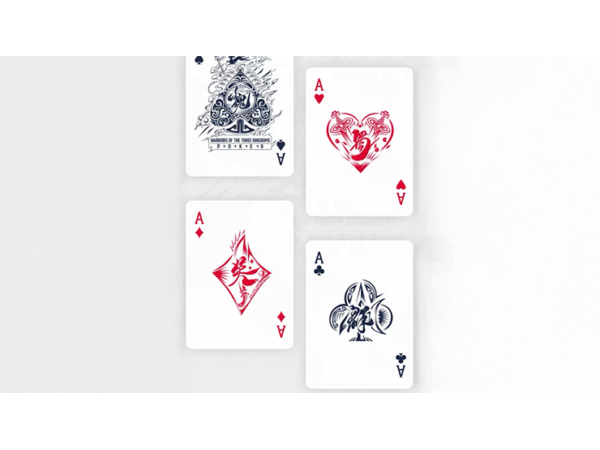 Warriors Of Three Kingdoms (Blue) Playing Cards by YOKAGAME