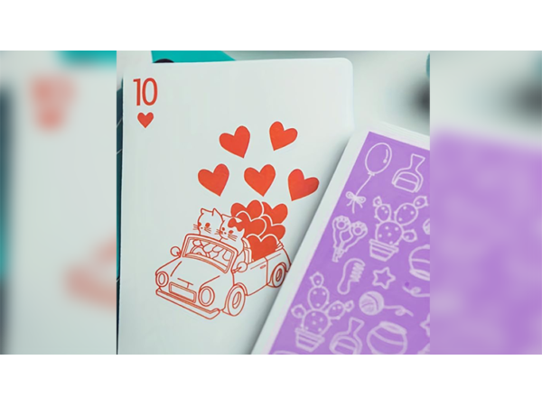 Diary of Kitten and Puppy - Kitten Purple Edition Playing Cards