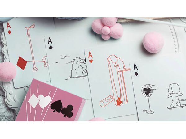 Diary of Kitten and Puppy - Puppy Pink Edition Playing Cards