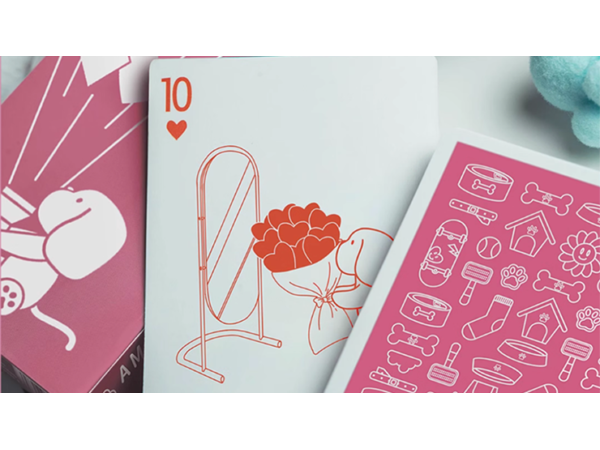 Diary of Kitten and Puppy - Puppy Pink Edition Playing Cards