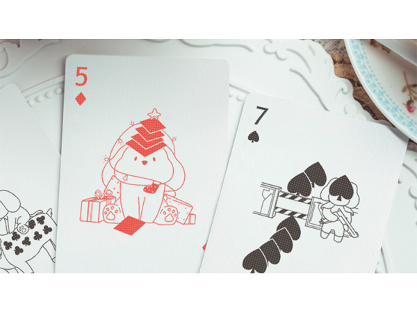Diary of Kitten and Puppy - Puppy Pink Edition Playing Cards