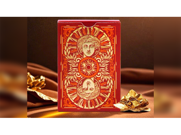 Sun God Greek Mythology Themed Red Edition Playing Cards
