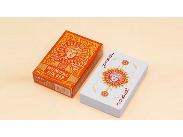 Sun God Greek Mythology Themed Orange Edition Playing Cards