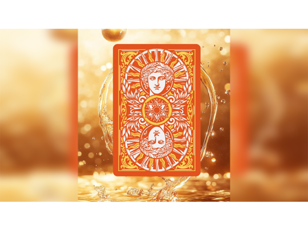 Sun God Greek Mythology Themed Orange Edition Playing Cards