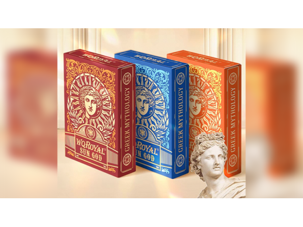Sun God Greek Mythology Themed Blue Edition Playing Cards