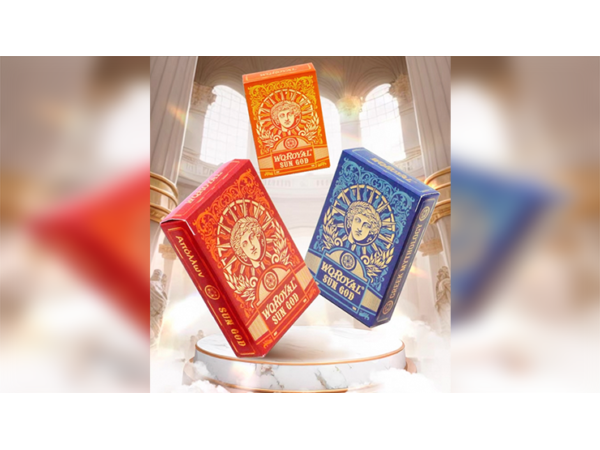 Sun God Greek Mythology Themed Blue Edition Playing Cards