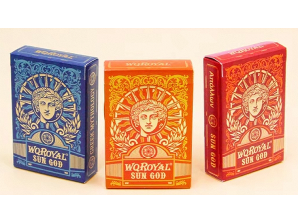 Sun God Greek Mythology Themed Blue Edition Playing Cards