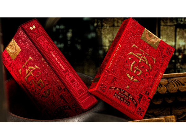 Tavern on the Green: Red Edition Playing Cards by theory11