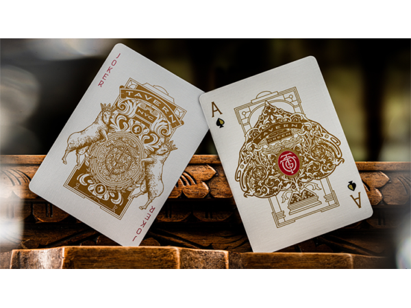 Tavern on the Green: Red Edition Playing Cards by theory11