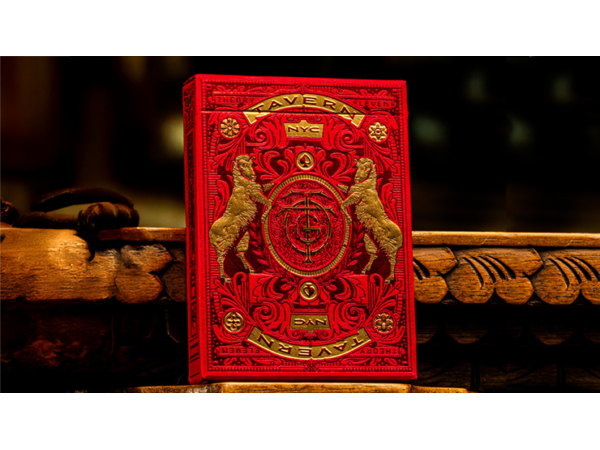 Tavern on the Green: Red Edition Playing Cards by theory11
