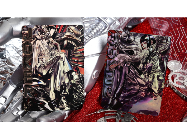 Robo-Geisha playing cards