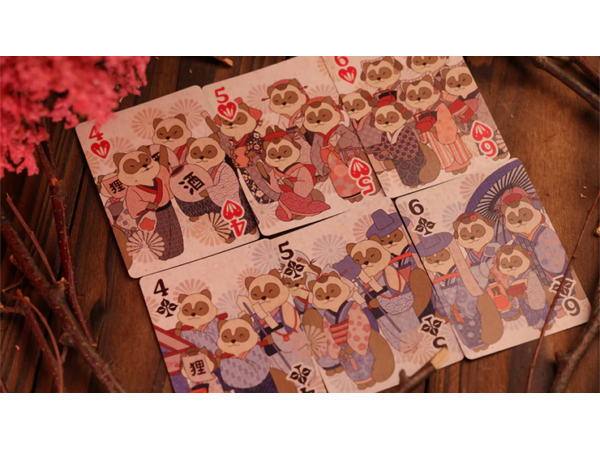 Tanuki Yukaku (Oiran-Dochu) Playing Cards