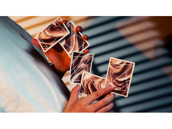 Flexible Mocha Mousse Playing Cards by TCC